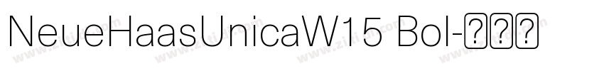 NeueHaasUnicaW15 Bol字体转换